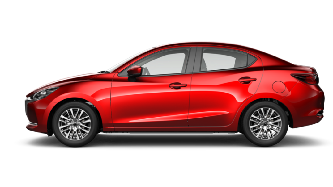 MAZDA2 SEDAN in Soul Red Crystal (FWD)